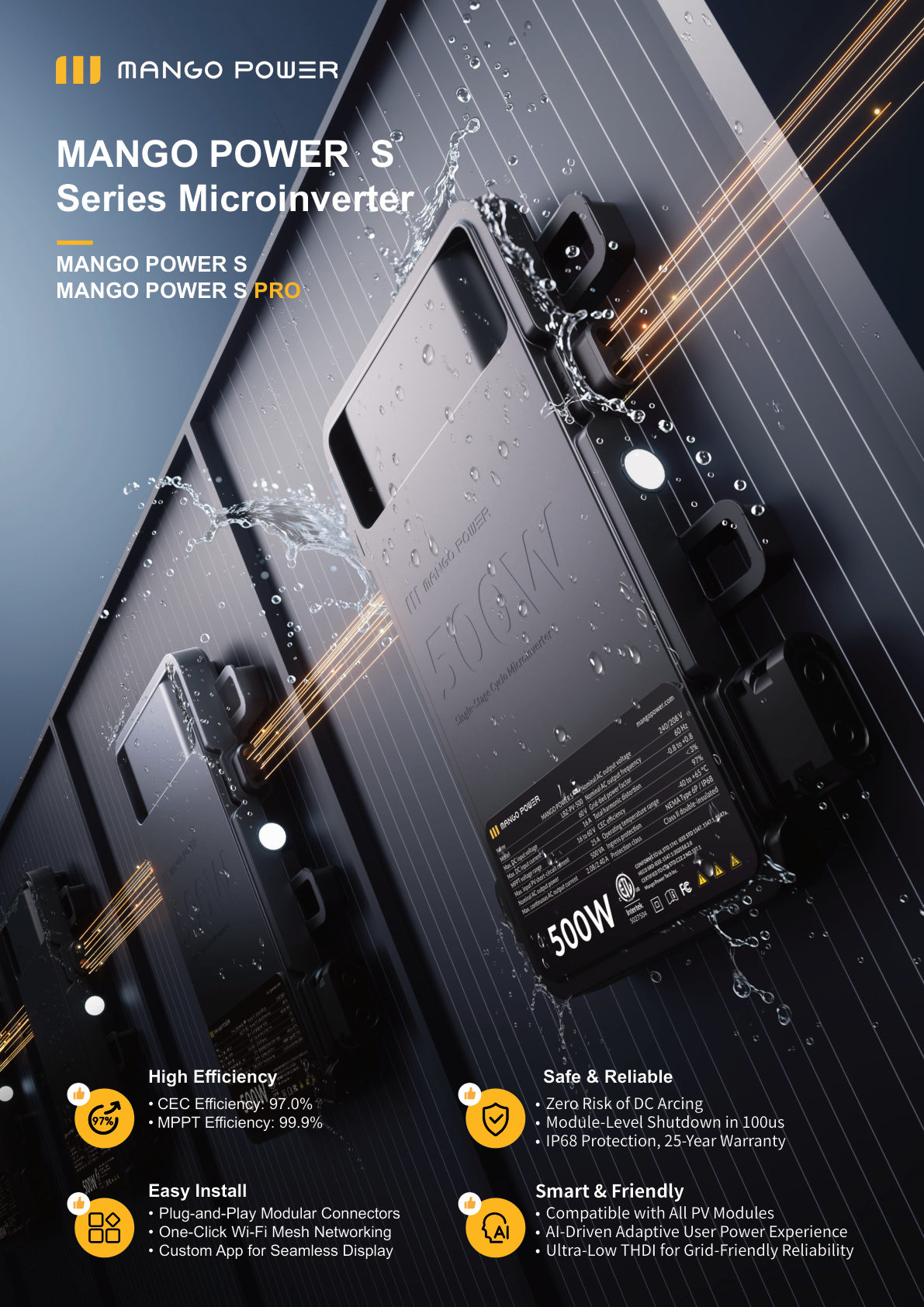 Mango Power S Series Microinverter